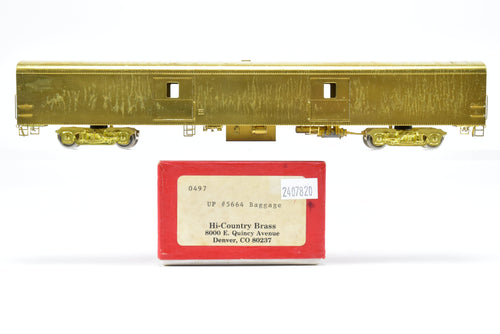 HO Brass Hi-Country Brass UP - Union Pacific ACF #5664 Baggage Car