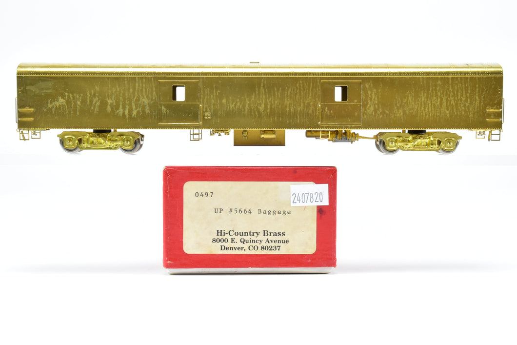 HO Brass Hi-Country Brass UP - Union Pacific ACF #5664 Baggage Car