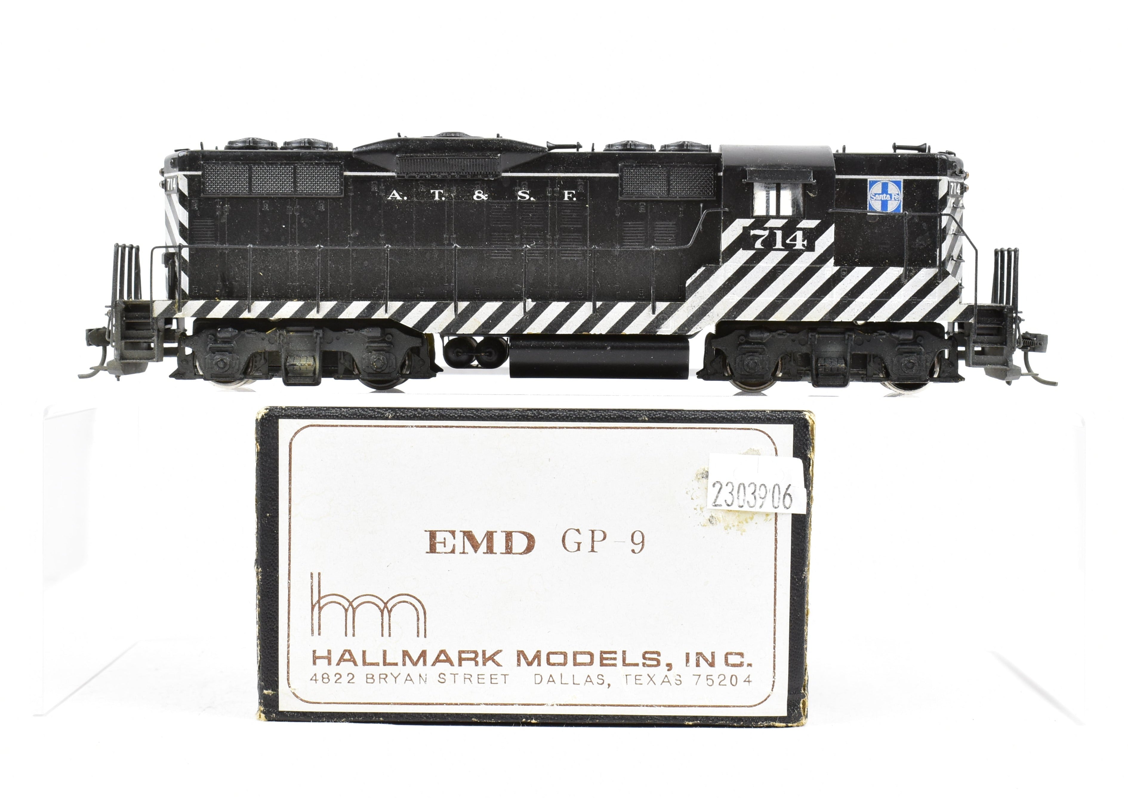 HO Brass Hallmark Models ATSF - Santa Fe EMD GP-9 Diesel Custom