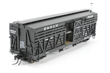 Load image into Gallery viewer, HOn3 Blackstone Models D&amp;RGW - Denver &amp; Rio Grande Western 5500 Series 30' Double Deck Stock Car No. 5689
