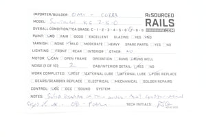 HO Brass OMI - Overland Models, Inc. SOU – Southern Railway Ks 2-8-0