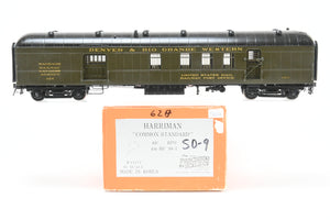 O Brass PSC - Precision Scale Co. D&RGW – Denver & Rio Grande Western Harriman Common Standard 60-BP-30-1 RPO Custom Painted