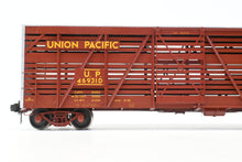 Load image into Gallery viewer, Gauge 1 - 1:32nd Scale Brass Row &amp; Company UP - Union Pacific S-40-12 Stock Car, Circa 1950 Factory Painted Boxcar Red No. 46931
