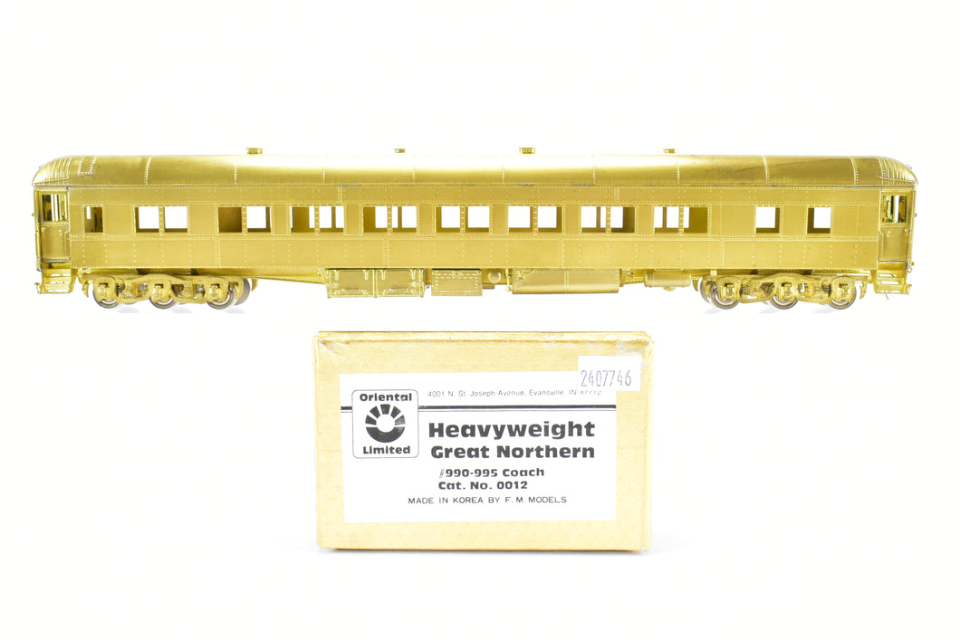 HO Brass Oriental Limited GN - Great Northern Heavyweight Coach #990-995 