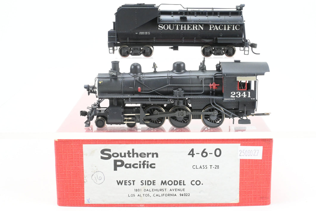HO Brass Westside Model Co. SP - Southern Pacific Class T-28 4-6-0 CP #2341