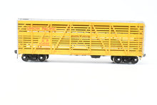 Load image into Gallery viewer, Gauge 1 - 1:32nd Scale Brass Row &amp; Company UP - Union Pacific S-40-12 Stock Car, Circa 1950 Factory Painted Yellow No. 47458
