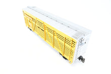 Load image into Gallery viewer, Gauge 1 - 1:32nd Scale Brass Row &amp; Company UP - Union Pacific S-40-12 Stock Car, Circa 1950 Factory Painted Yellow No. 47458
