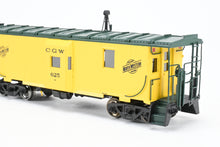 Load image into Gallery viewer, HO Brass OMI - Overland Models, Inc. CGW - Chicago Great Western/C&amp;NW - Chicago &amp; North Western Steel Bay Window Caboose FP Zito Yellow
