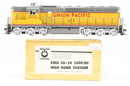 HO Brass Oriental Limited UP - Union Pacific EMD SD24 2400 HP High Hood Version Custom Painted No. 423