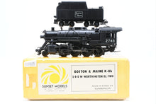 Load image into Gallery viewer, HO Brass Sunset Models B&amp;M - Boston &amp; Maine K-8b 2-8-0 With Worthington BL FWH Custom Painted
