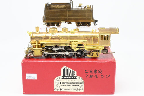 HO Brass LMB Models CB&Q - Burlington Route 2-8-2 O-1A Mikado With Custom Tender by Joe G Collias