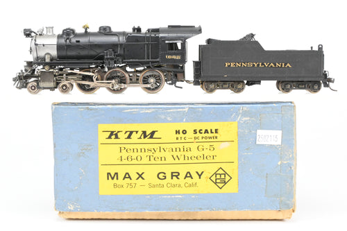 HO Brass Max Gray PRR - Pennsylvania Railroad Class G-5 4-6-0 Ten Wheeler CP No. 1682