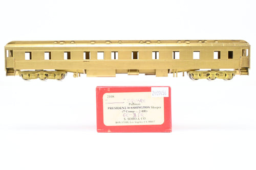 HO Brass Soho Various Roads Pullman 6 Compartment 3 Drawing Room  non A/C WRONG BOX