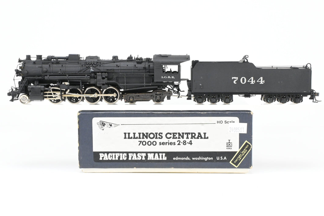 HO Brass CON PFM - SKI IC - Illinois Central 7000 Class 2-8-4 Berkshire Factory Painted No. 7044