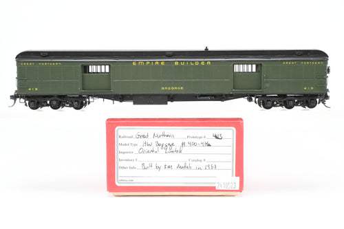 HO Brass Oriental Limited GN - Great Northern HW Baggage #413 Custom Painted REBOXX