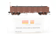 Load image into Gallery viewer, HOn3 Micro-Trains DB&amp;W – Denver Boulder &amp; Western 30’ Gondola MISSING ONE STEP
