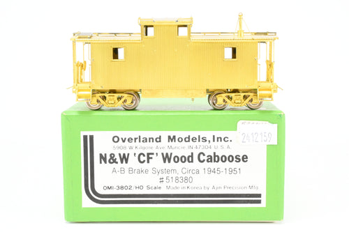 HO Brass OMI - Overland Models, Inc. N&W - Norfolk & Western “CF” Wood Caboose