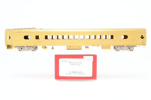 HO Brass Soho MILW - Milwaukee Road #480 Coach