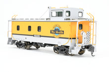 Load image into Gallery viewer, HO Brass CON OMI - Overland Models, Inc. D&amp;RGW - Denver &amp; Rio Grande Western 01400 Series Steel Caboose FP Aspen Yellow/Silver #01481
