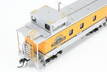 Load image into Gallery viewer, HO Brass CON OMI - Overland Models, Inc. D&amp;RGW - Denver &amp; Rio Grande Western 01400 Series Steel Caboose FP Aspen Yellow/Silver #01481
