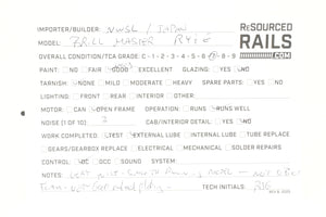 HO Brass NWSL - Northwest Short Line Various Roads 1930 Brill Master Unit CP Private Road