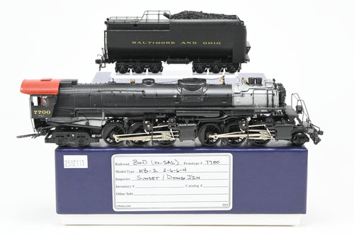 HO Brass Sunset Models B&O - Baltimore & Ohio KB-1 2-6-6-4 Custom Painted ReBoxx AS-IS