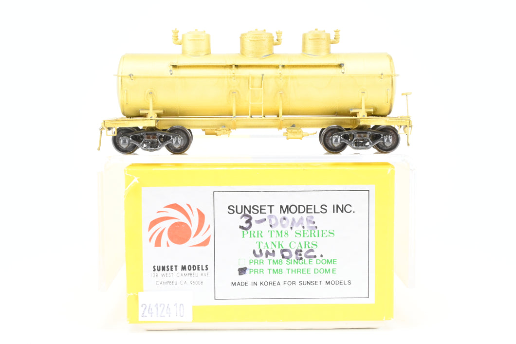 HO Brass Sunset Models PRR - Pennsylvania Railroad Class TM8 Triple Dome Tank Car