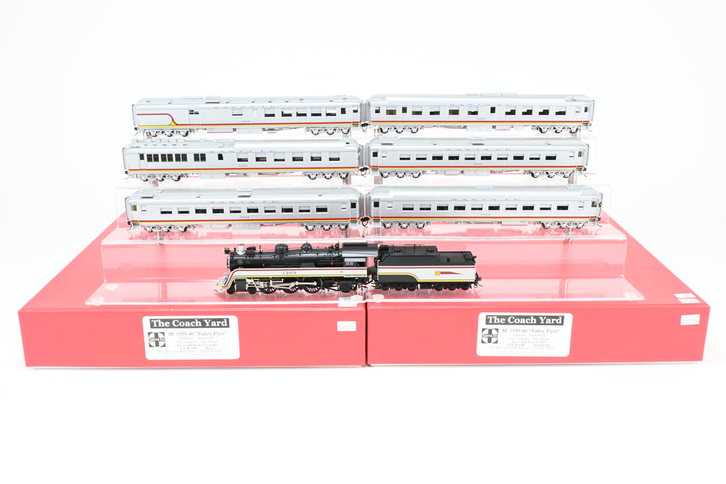 HO Brass CON TCY - The Coach Yard ATSF - Santa Fe 1939-1940