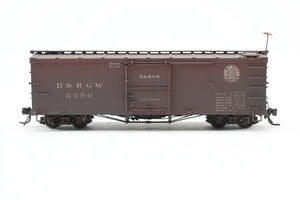 HOn3 Blackstone Models D&RGW - Denver & Rio Grande Western 30' Box Car Moffat Tunnel No. 3390 Weathered