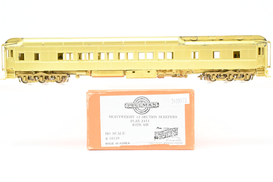 HO Brass PSC - Precision Scale Co. Various Roads Pullman Heavyweight 12-Section Sleeper Plan 2411 With Mechanical AC