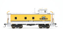 Load image into Gallery viewer, HO Brass CON OMI - Overland Models, Inc. D&amp;RGW - Denver &amp; Rio Grande Western 01400 Series Steel Caboose FP Aspen Yellow/Silver #01459
