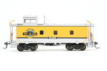 Load image into Gallery viewer, HO Brass CON OMI - Overland Models, Inc. D&amp;RGW - Denver &amp; Rio Grande Western 01400 Series Steel Caboose FP Aspen Yellow/Silver #01459
