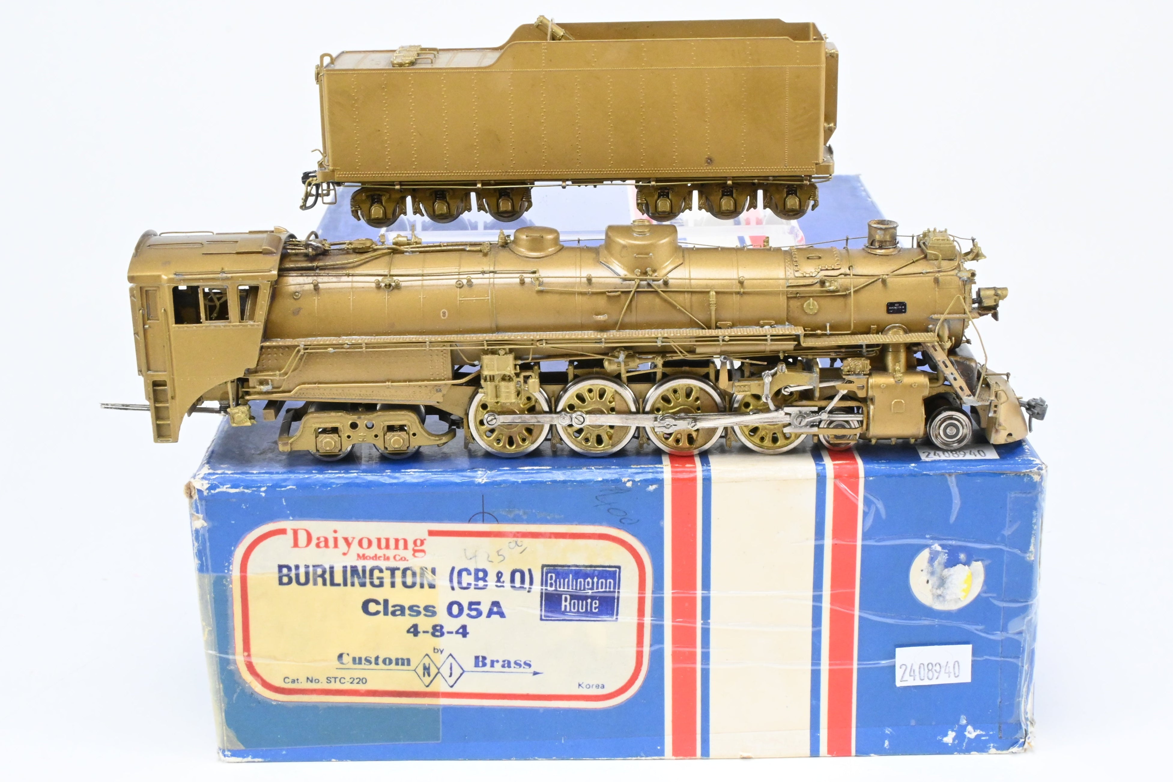 HO Brass NJ Custom Brass CB&Q - Burlington Route Class O5A 4-8-4