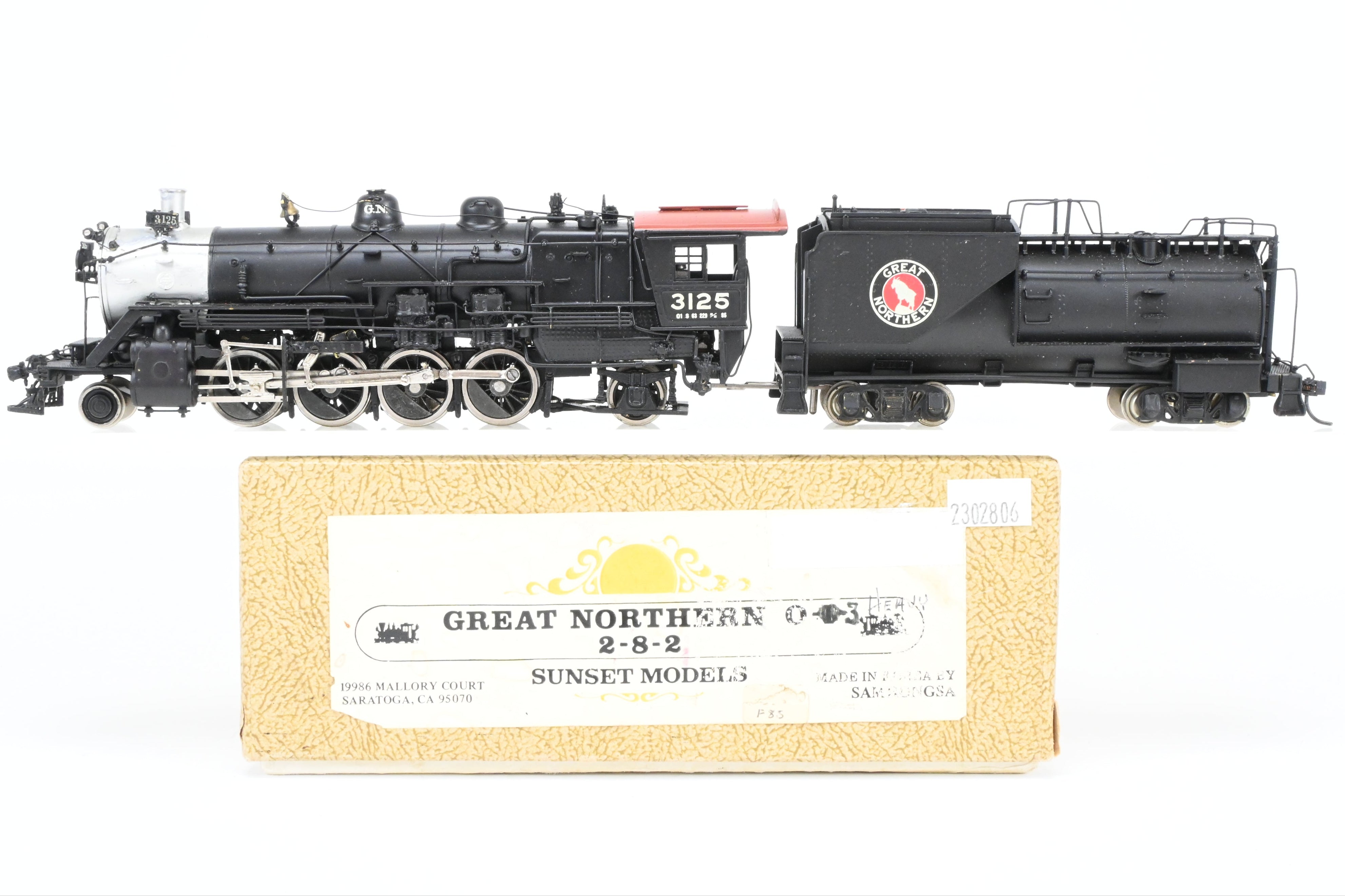 HO Brass Sunset Models GN - Great Northern 2-8-2 Class O-1 Custom
