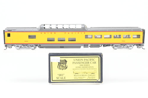 HO Brass Wasatch Model Co. UP - Union Pacific ACF 1955 9000 Series Dome Lounge Observation Modified for Mid-Train Service C/P #9004
