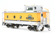 Load image into Gallery viewer, HO Brass CON OMI - Overland Models, Inc. D&amp;RGW - Denver &amp; Rio Grande Western 01400 Series Steel Caboose FP Aspen Yellow/Silver #01459
