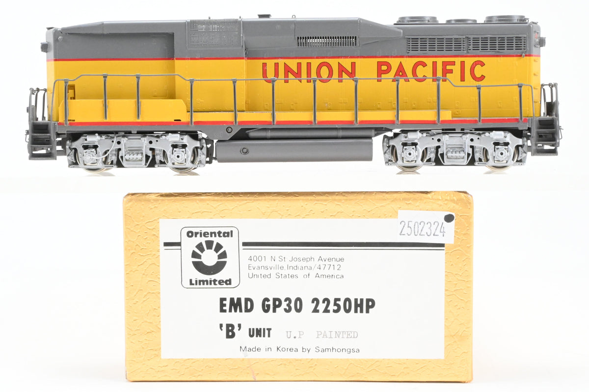 HO Brass Oriental Limited UP - Union Pacific EMD GP30B Cabless FP ...