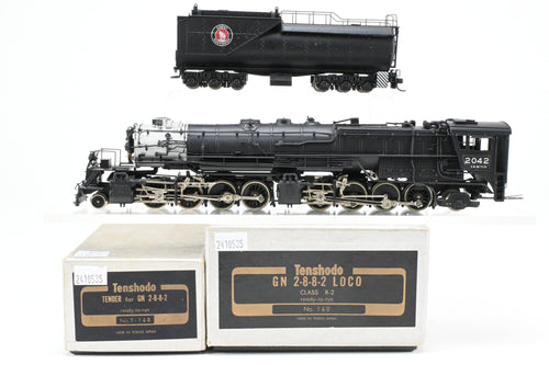 HO Brass PFM - Tenshodo GN - Great Northern 2-8-8-2 Class R-2 FP No. 2042 1969 Run (2 Boxes)