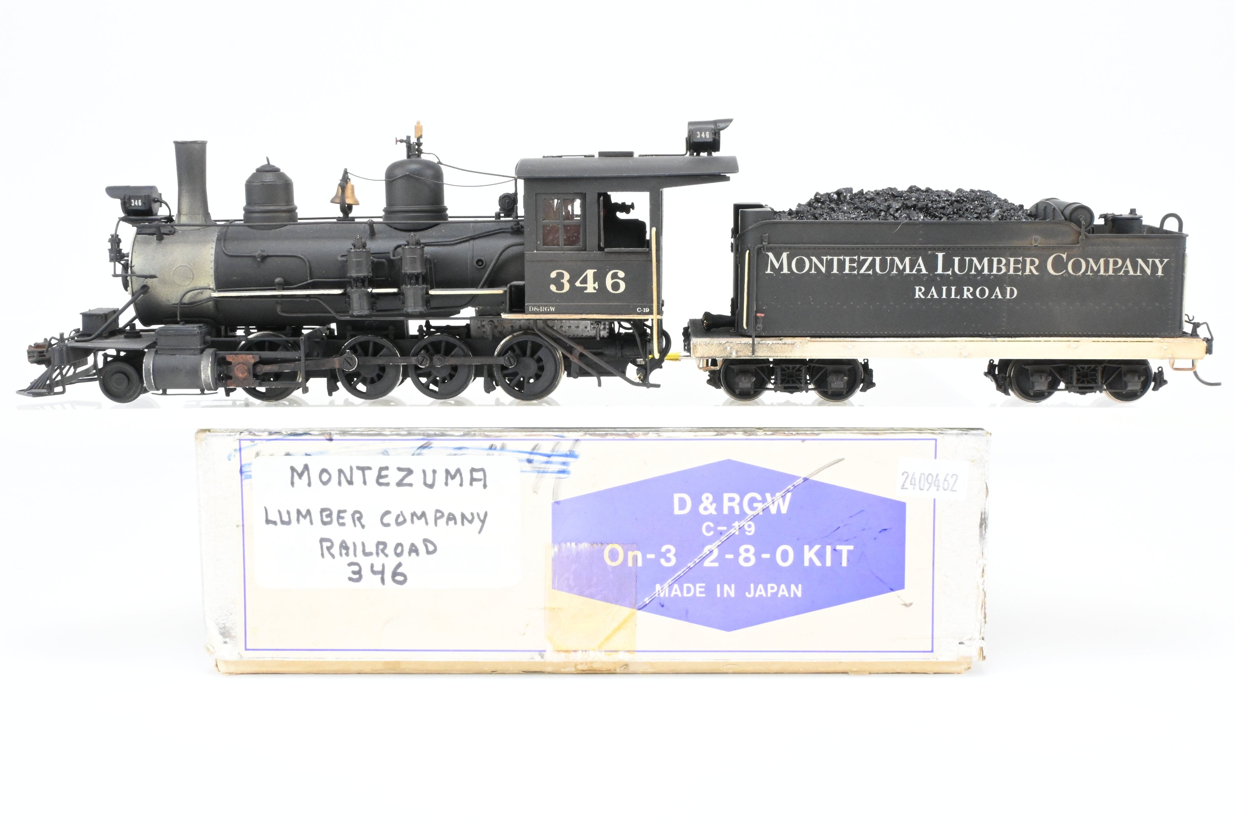 On3 Brass Balboa Montezuma Lumber Co. #346 Ex. D&RGW - Denver