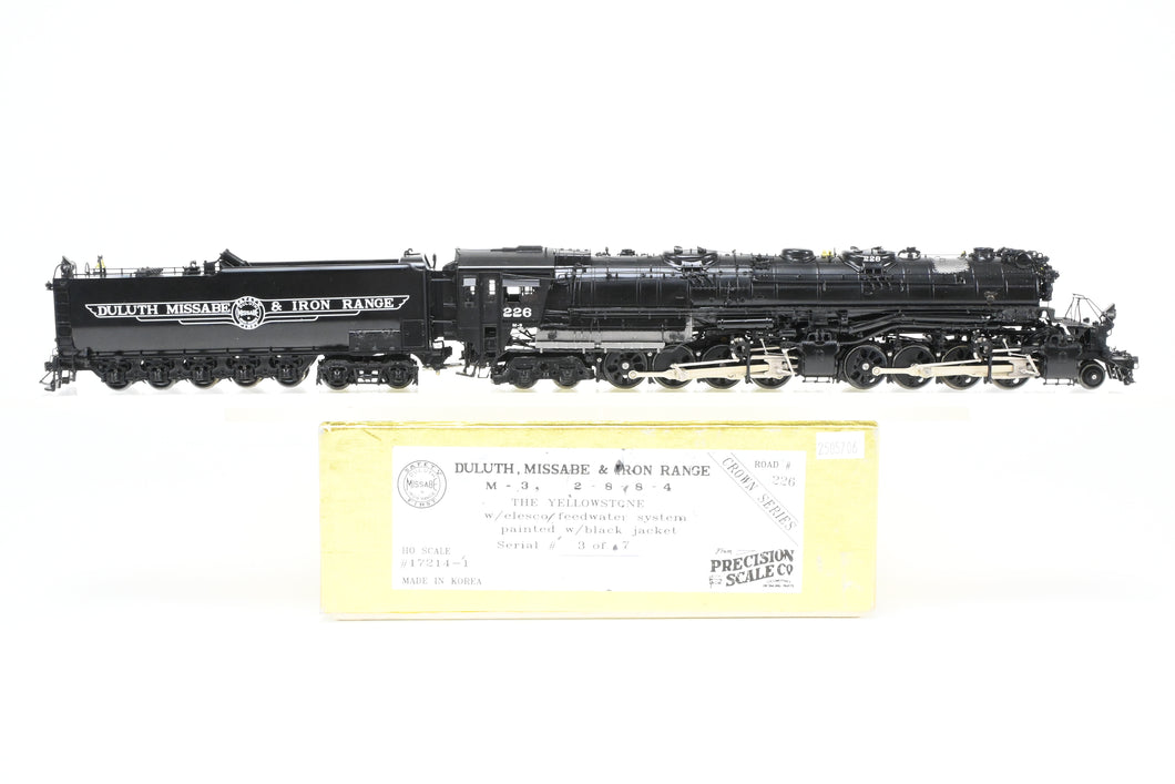 HO Brass PSC – Precision Scale Co. DM&IR – Duluth Missabe & Iron Range M-3 2-8-8-4 “The Yellowstone” FP No. 226