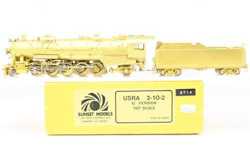 HO Brass Sunset Models USRA 2-10-2 IC - Illinois Central Version