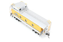 Load image into Gallery viewer, HO Brass CON OMI - Overland Models, Inc. D&amp;RGW - Denver &amp; Rio Grande Western 01400 Series Steel Caboose FP Aspen Yellow/Silver #01459
