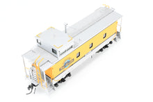 Load image into Gallery viewer, HO Brass CON OMI - Overland Models, Inc. D&amp;RGW - Denver &amp; Rio Grande Western 01400 Series Steel Caboose FP Aspen Yellow/Silver #01459
