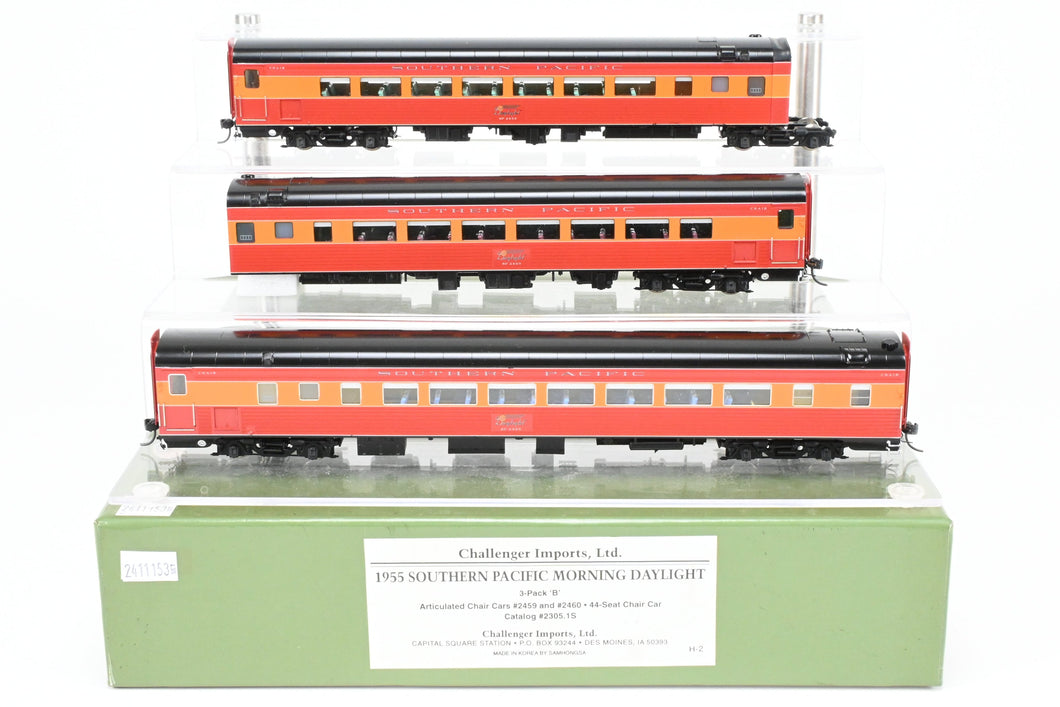 HO Brass CON CIL - Challenger Imports SP - Southern Pacific 1955 Morning Daylight 3-Pack 