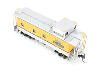 Load image into Gallery viewer, HO Brass CON OMI - Overland Models, Inc. D&amp;RGW - Denver &amp; Rio Grande Western 01400 Series Steel Caboose FP Aspen Yellow/Silver #01459
