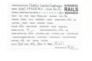 HO Brass Oriental Limited UP - Union Pacific EMD FP7A/F7B 1500 HP Phase II Set Factory Painted