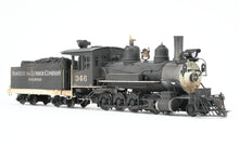 Load image into Gallery viewer, On3 Brass Balboa Montezuma Lumber Co. #346 Ex. D&amp;RGW - Denver &amp; Rio Grande C-19 2-8-0 CP  w/ Correct Tender, Added Details, Tsunami DCC/Sound 1 of 1 Custom!
