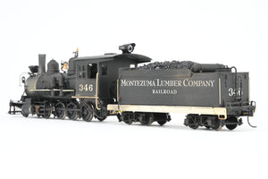 On3 Brass Balboa Montezuma Lumber Co. #346 Ex. D&RGW - Denver & Rio Grande C-19 2-8-0 CP  w/ Correct Tender, Added Details, Tsunami DCC/Sound 1 of 1 Custom!