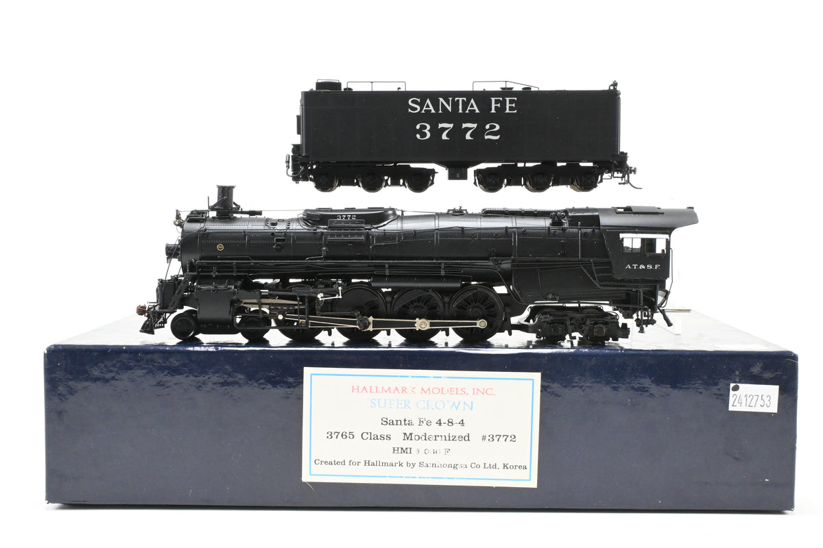 HO Brass Hallmark Models ATSF - Santa Fe 3765 Class 4-8-4 Modernized F ...