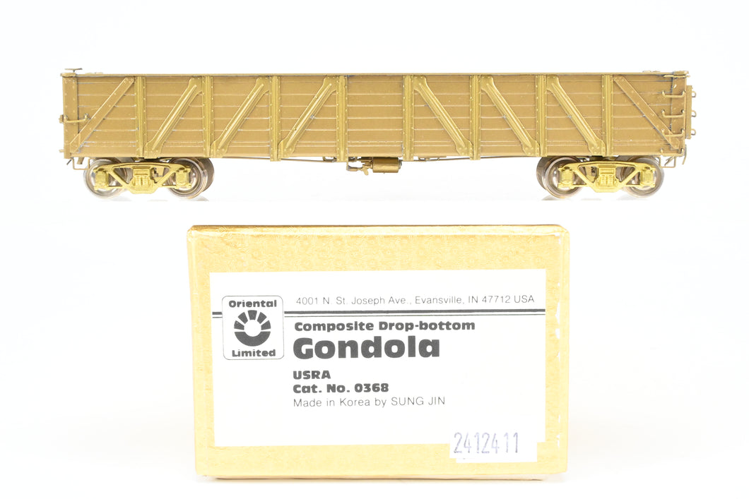 HO Brass Oriental Limited Various Roads - USRA 40' Composite Drop-Bottom Gondola